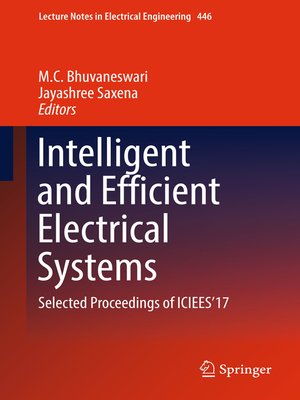 cover image of Intelligent and Efficient Electrical Systems